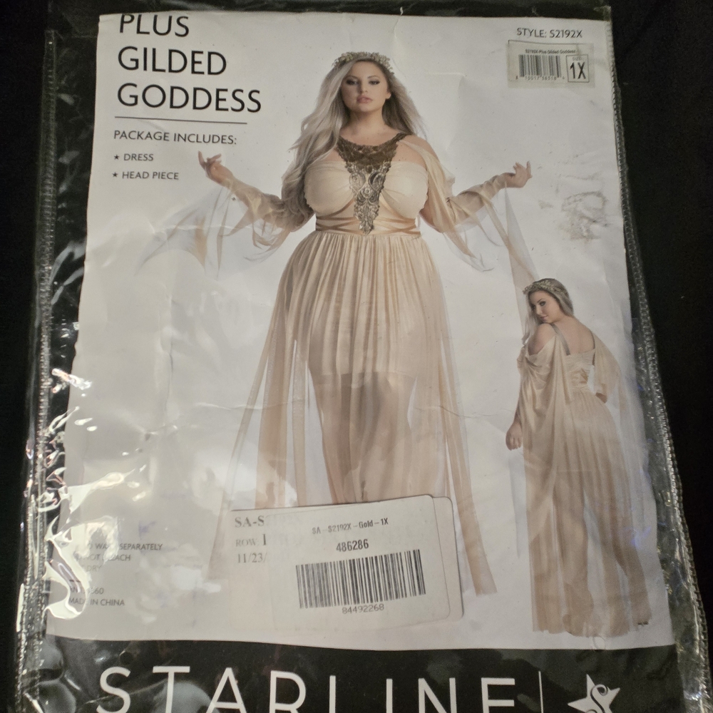 Starline Plus Gilded Goddess Dress - Gold